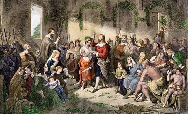 Pocahontas is Friends with Jamestown People.