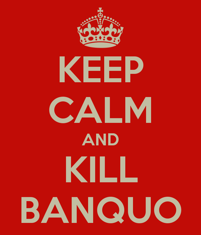 Macbeth plans and kills Banquo
