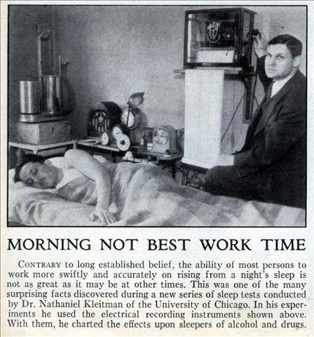 Nathaniel Kleitman discovers REM sleep