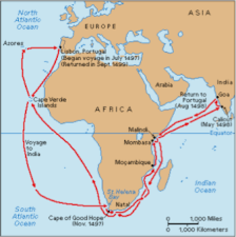 BARTOLOMEU DIAS DESCOBREIX EL CAP DE BONA ESPERANÇA