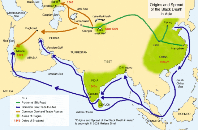 when the black death ended