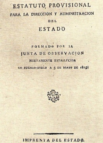 ESTATUTO PROVISIONAL 1815