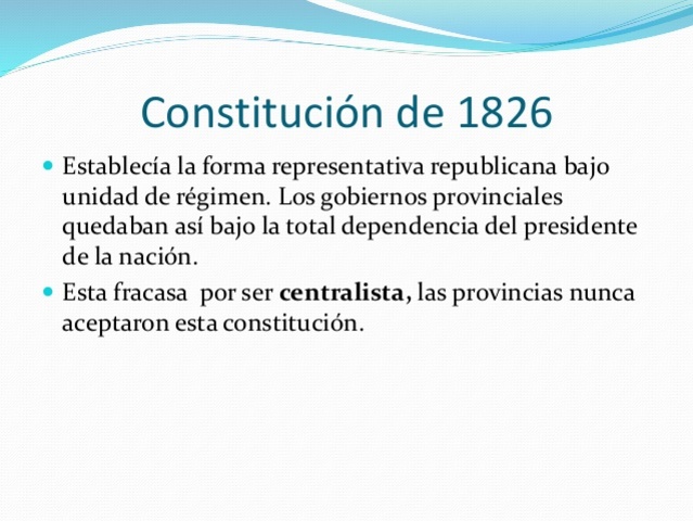 CONSTITUCIÓN DE 1826