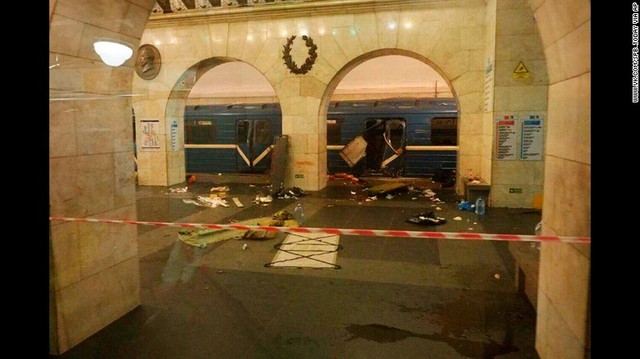 St. Petersburg, Russia - 14 killed & 64 injured