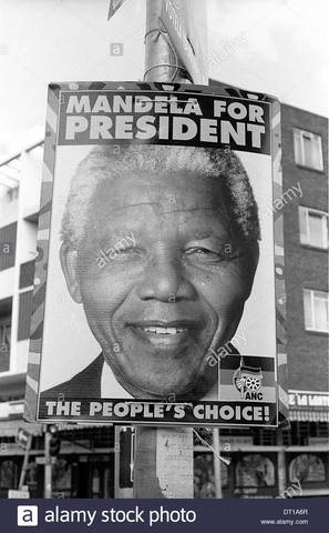 First democratic elections are held in South Africa