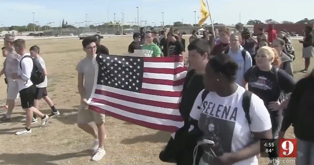 Students at Florida high school stage walkout in support of Second Amendment