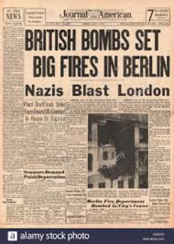 Nazis bomb Berlin