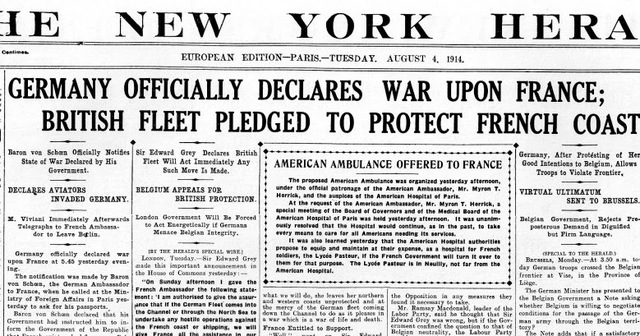 Germany declares war on France