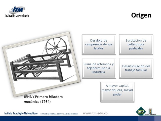 Hiladora mecanica (Jenny)