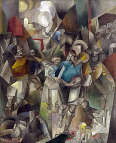 Albert Gleizes, "Les Joueurs de football (Football Players)" 1912-1913