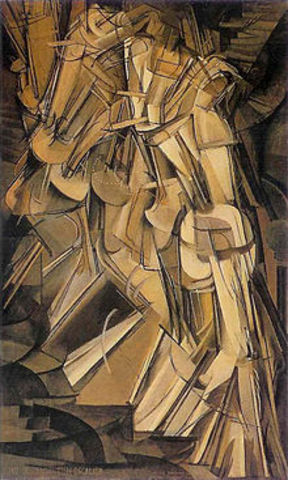 Marcel Duchamp, "Nude Descending a Staircase No. 2" 1912