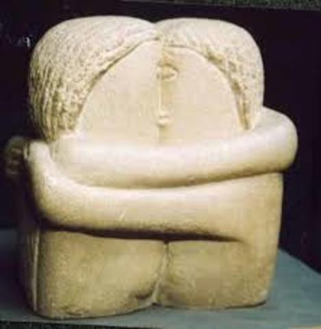 Constantin Brancusi, "The Kiss" 1907-1908