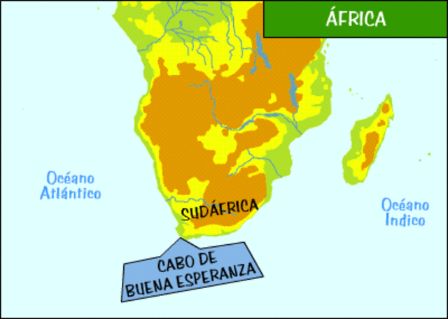 Bartolomé Días logró doblar el Cabo de Buena Esperanza.