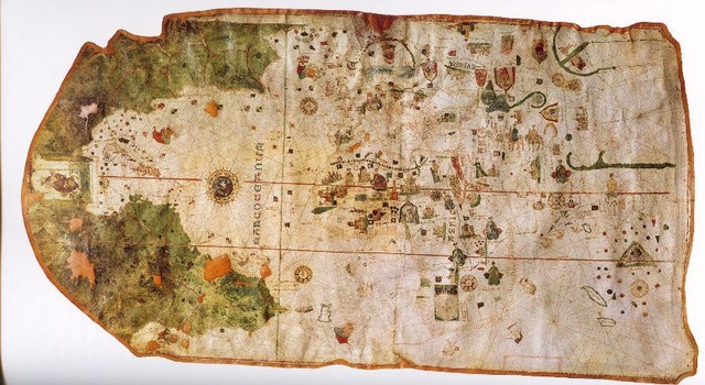 Primer mapa en el que aparece América de Juan de la Cosa