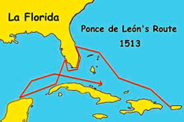 Núñez de Balboa llega al Pacífico. Ponce de León llega a Florida.