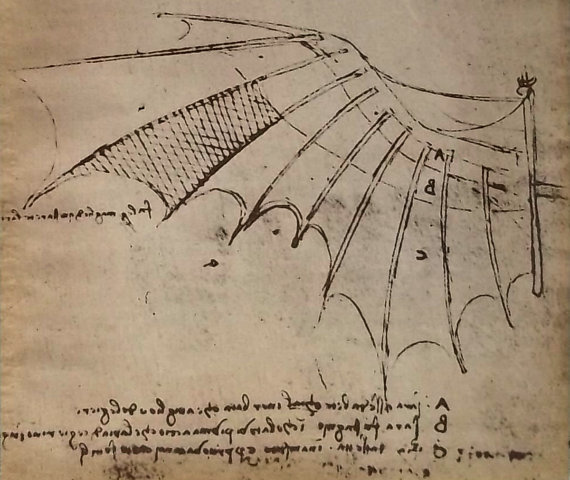 Aparato volador con forma de murciélago de Clément Ader