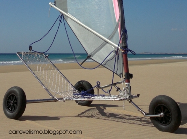 Locomoción rápida por tierra. Utilización del carro a vela por el príncipe Mauricio de Orange