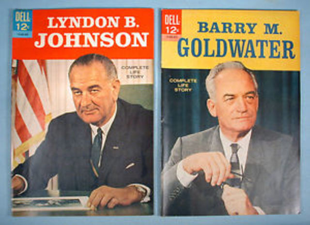 Lyndon B Johnson defeats Barry Goldwater