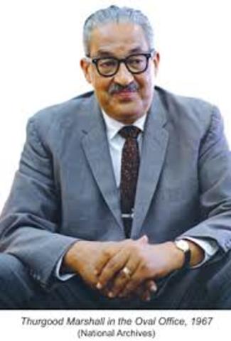 Thurgood Marshall nominated to supreme court