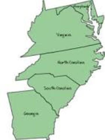 Southern Colonies Formed