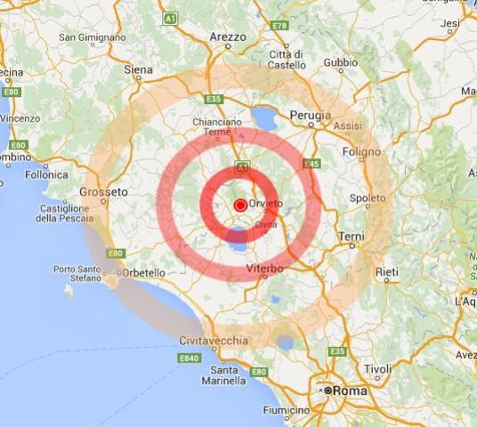 Terremoto provincia di Terni