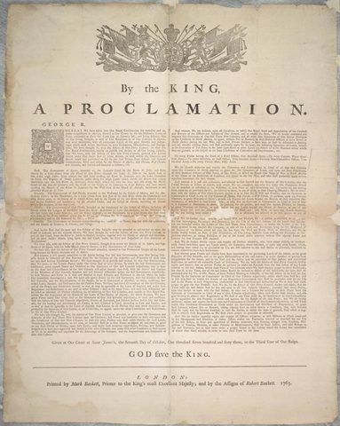 The Royal Proclamation of 1763