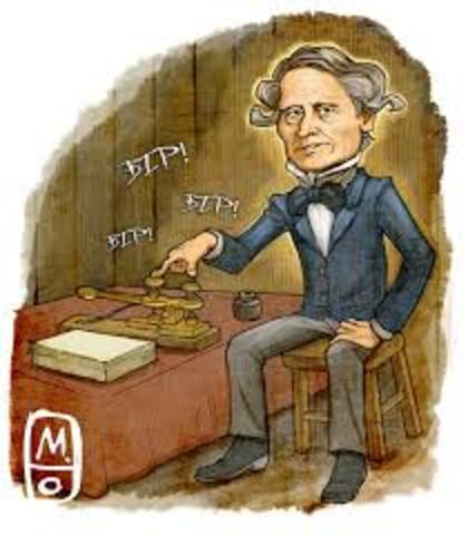 Samuel Morse diseña el Telégrafo