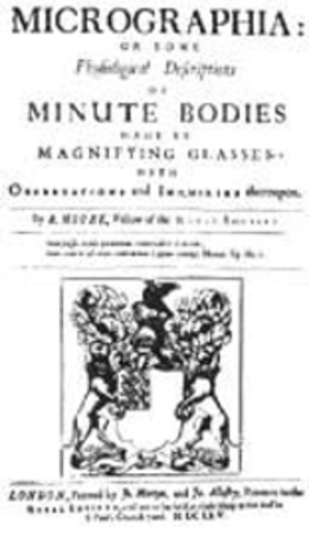 Robert Hooke publica "Micrographia"
