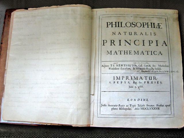 Principia Mathematica, de Isaac Newton