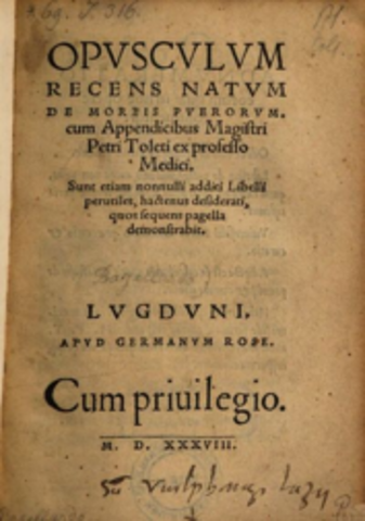 “Opusculum de morbis puerorum”