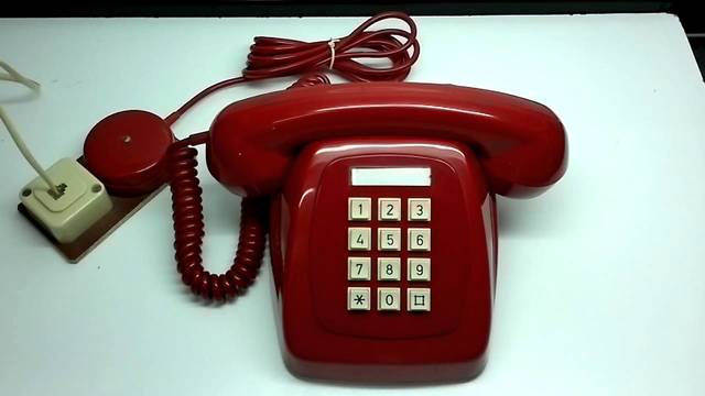 Teléfono con teclas