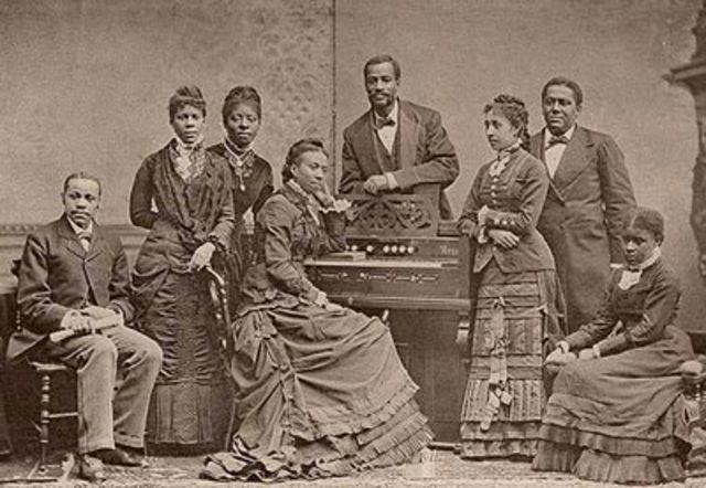 First performance by Fisk Jubilee Singers