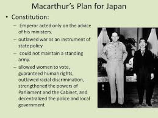 macarthur's plan for japan