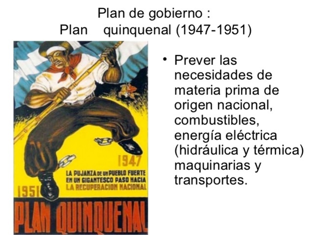 POLITICAS EDUCATIVAS 1er PLAN QUINQUENAL DEL GOBIERNO