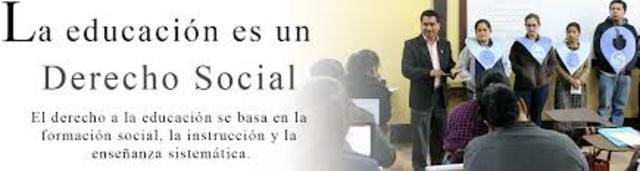 DERECHO A LA EDUCACION COMO UN DERECHO SOCIAL