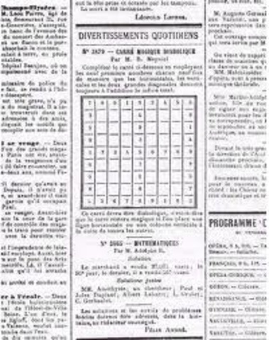 La France publicou uma versão do Sudoku