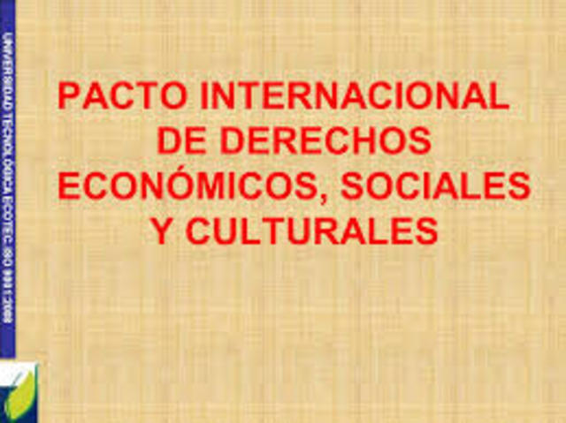 Pacto Internacional de Derechos Económicos, Sociales y Culturales
