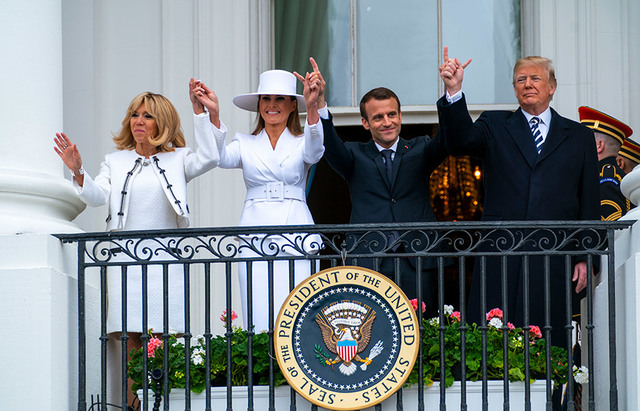 Macron se reune con Trump
