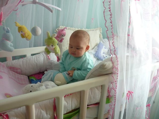 Me encantaba estar en mi cuna