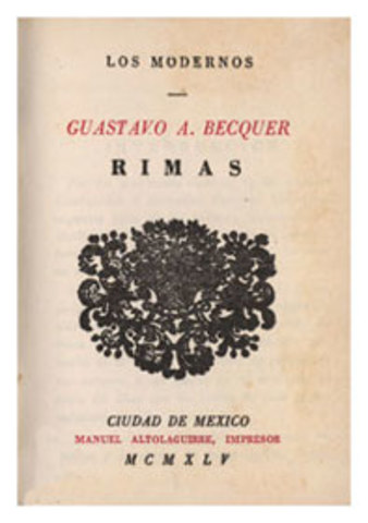 Bécquer comienza a publicar las rimas