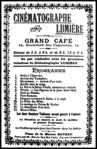 Primer proyección cinematográfica