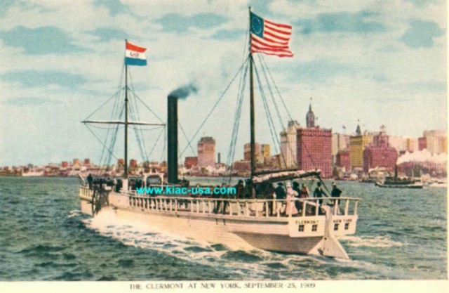 Robert Fulton and Robert Livingston Demonstrate the Speed of the Clermont