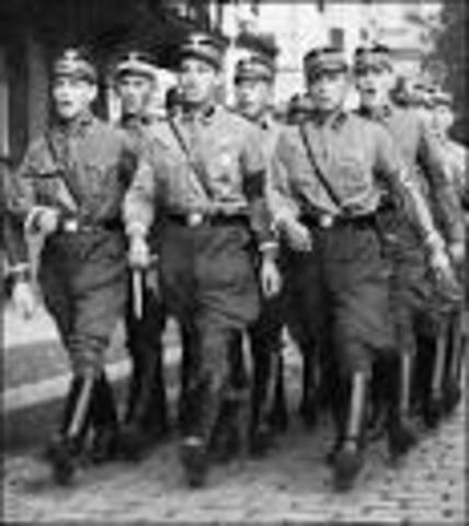 SA (Storm Abteilung) formed