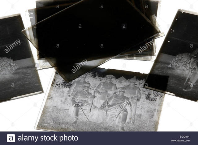 Las placas secas con el papel albúmina