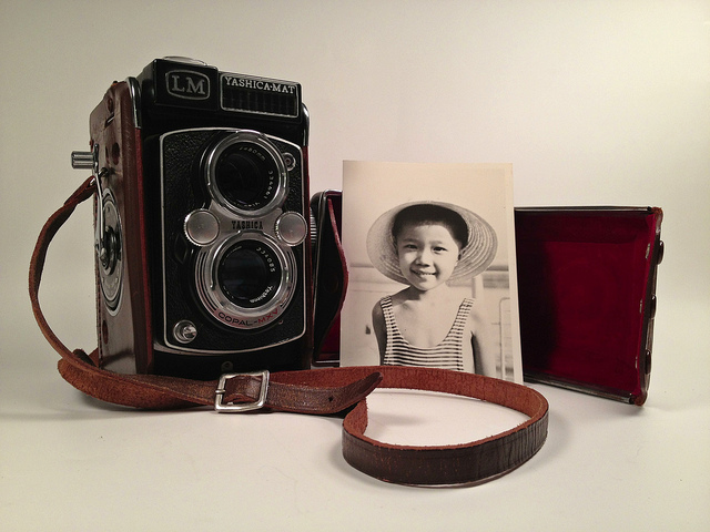 El desplazamiento de la cámara analogica.