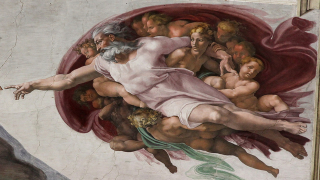 El Papa Climent li encarrega el Judici Final a la paret sobre l'altar de la Capella Sixtina.