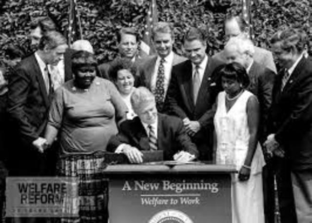 Bill Clinton presidency (Welfare Reform)