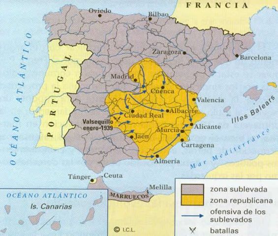 El coronel Casado encabeza el organismo republicano que sustituye a Negrín con el objeto de alcanzar una paz honrosa (golpe de estado en Madrid).