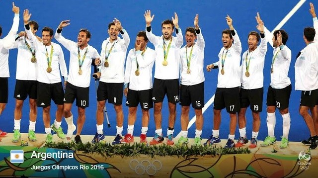 El equipo de hockey masculino, Los Leones, ganan la medalla de oro en los Juegos Olímpicos de Río de Janeiro