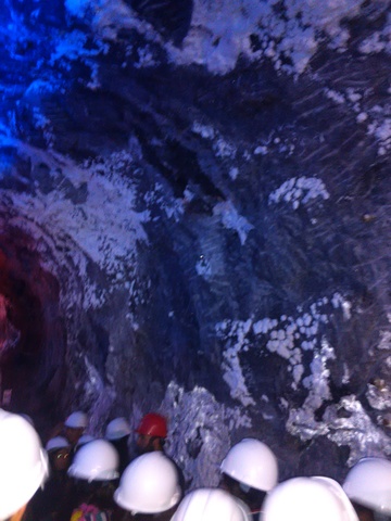 visitando la mina de sal